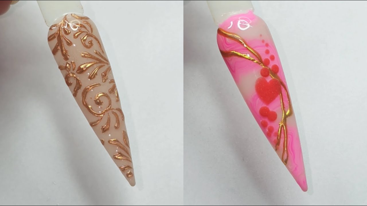 marvellous nail art design  | cute nail art design