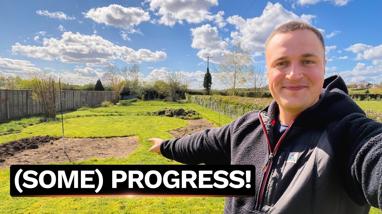 New Garden Progress April 2026 - Creating Borders & Planting Preparations