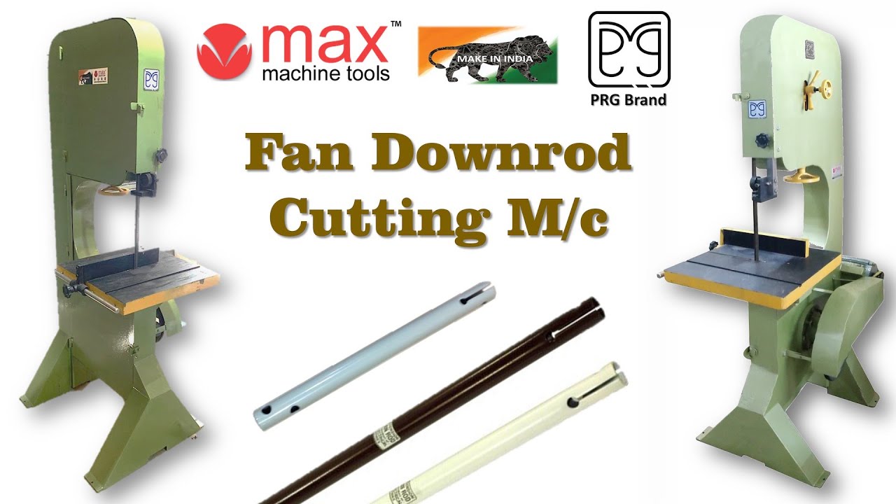 MS Pipe Cutting | Fan Downrod Cutting | Vertical Bandsaw Machine | PRG Brand