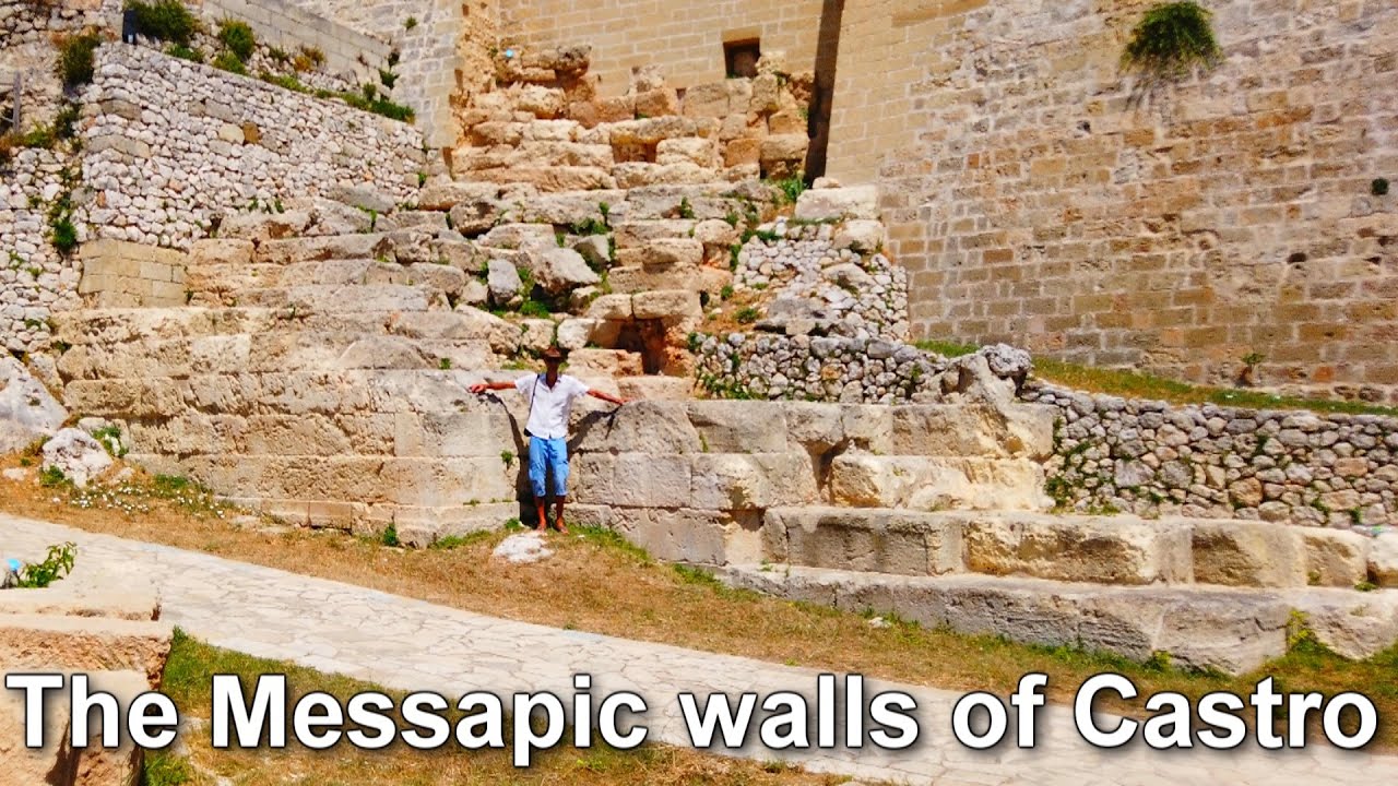 The Messapic walls of Castro - Puglia