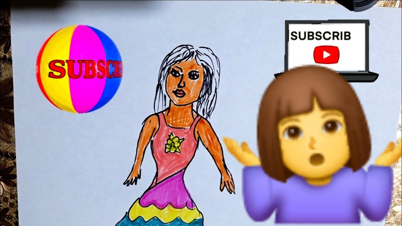Cute Princess/Easy Drawing & coloring
