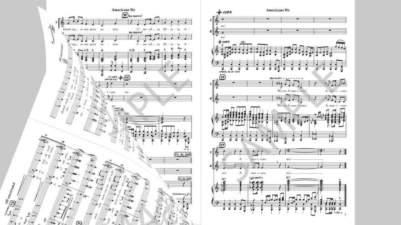 Americans We - MusicK8.com Choral Octavo
