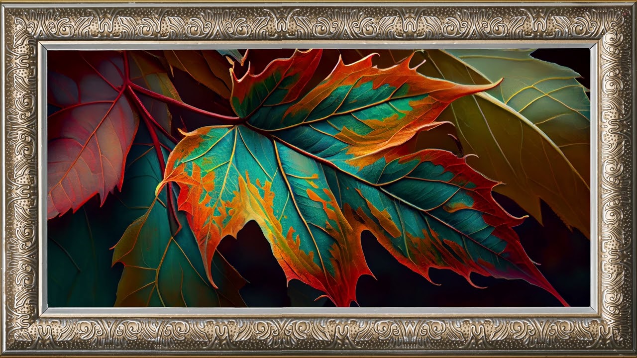 TV Frame - Autumn season bright yellow multi color 4K | 2hrs