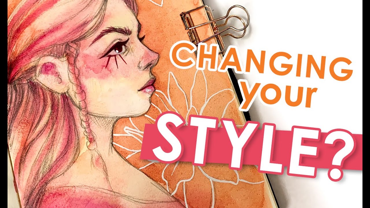 Thoughts On Changing Your Art Style | Watercolor Inks in my Sketchbook | Sketchy Tuesday No 6