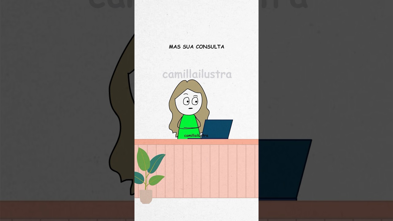 Consulta marcada 😂 #humor #comedia #desenho #consulta #medico #paciente #anima&ccedil;&atilde;o #rirmuito