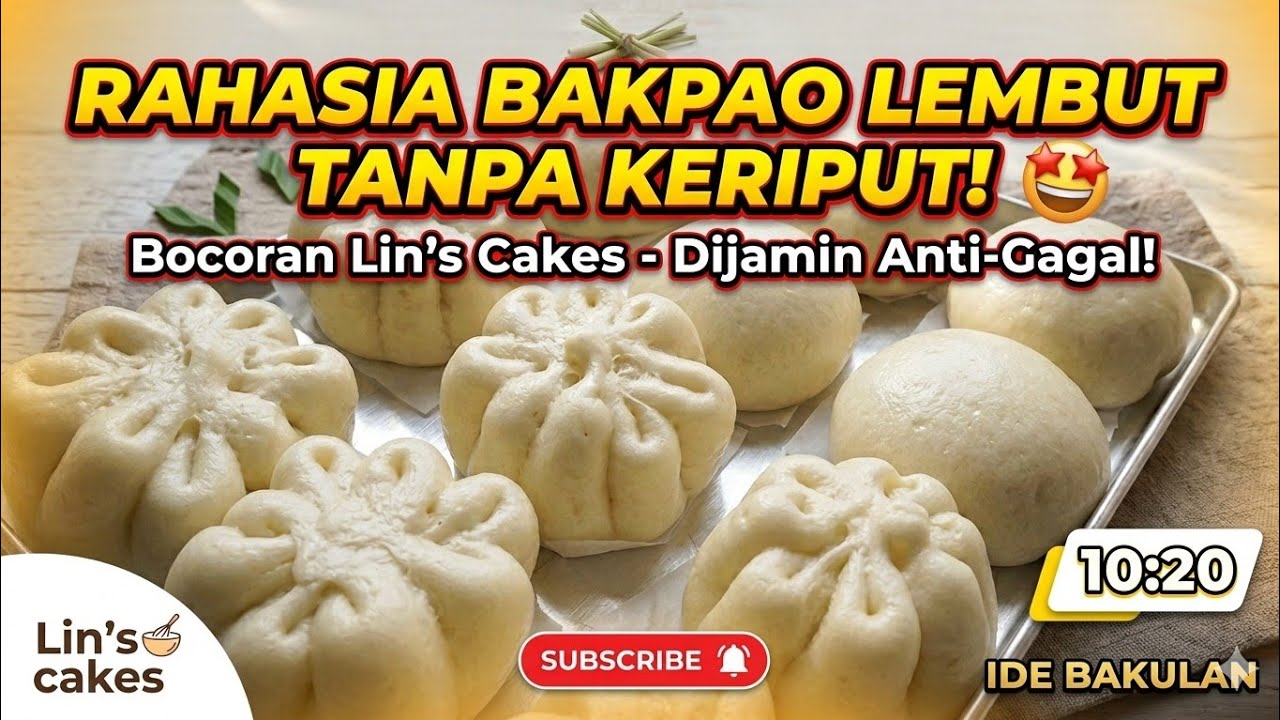 Resep Bakpao Kukus Lembut Anti Gagal. Tips dan trik supaya bakpao tidak berkerut dan keriput