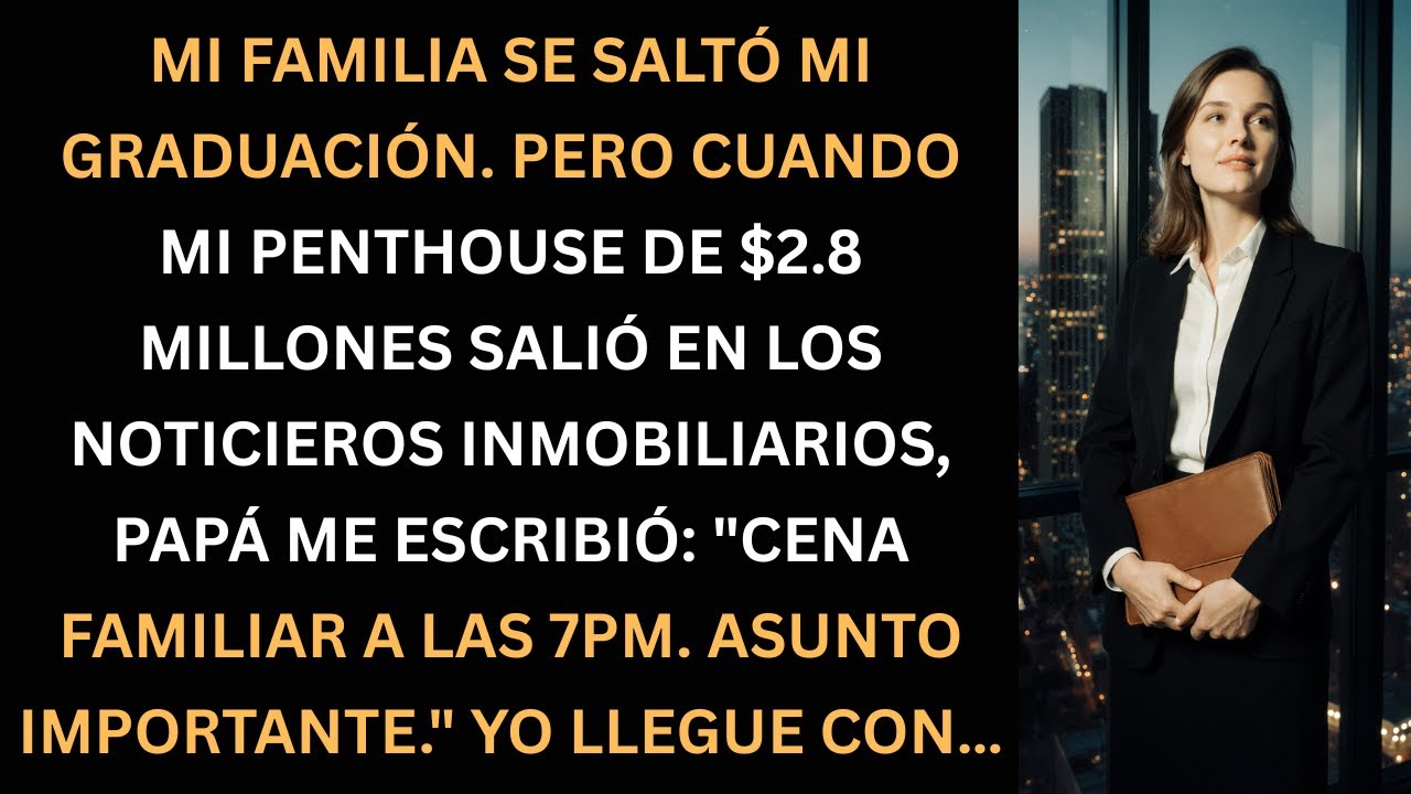 Mi familia ignoró mi graduación… hasta que mi penthouse de $2.8M salió en noticias.