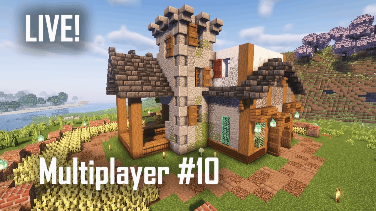 Minecraft Multiplayer LIVE! relaxing minecraft stream - no mic - 10