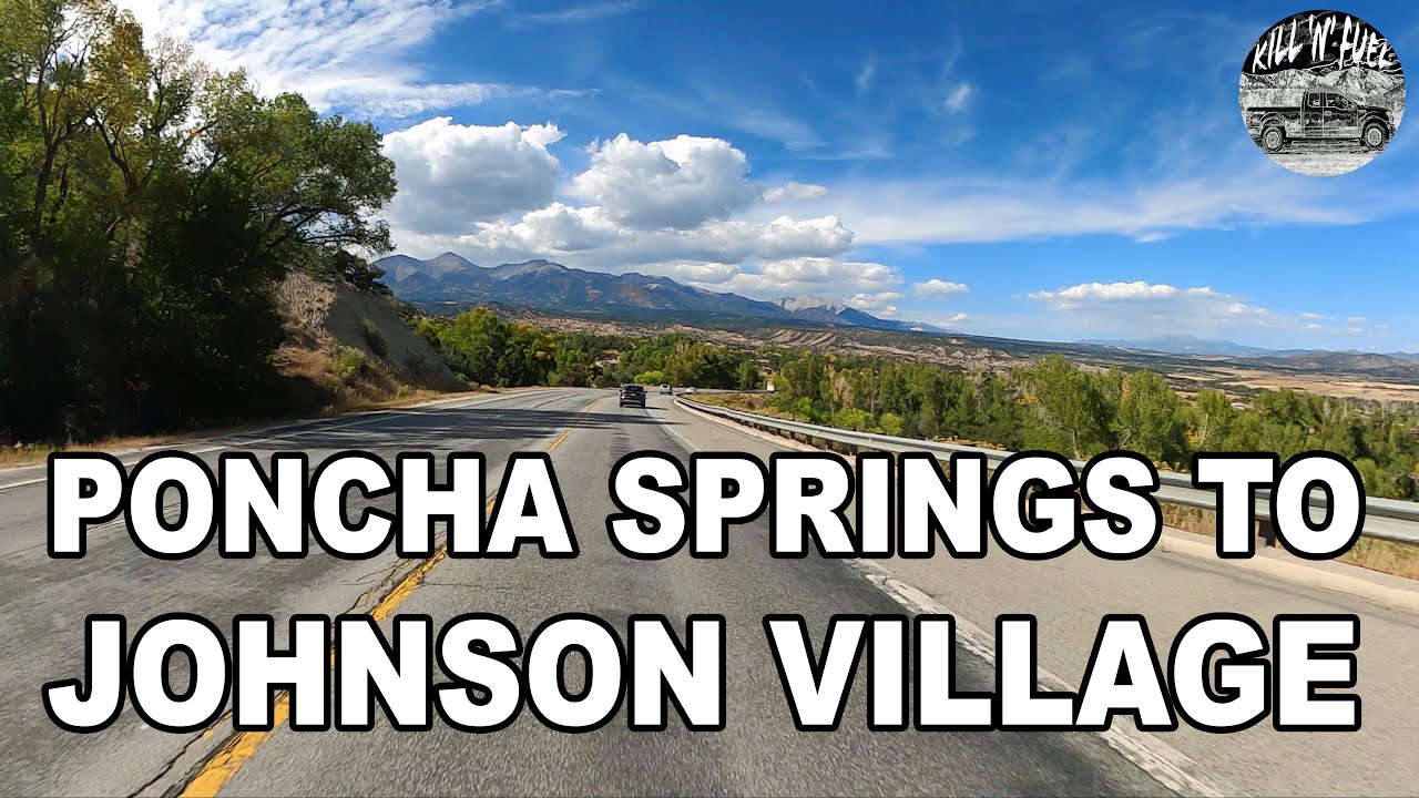 US 285 Poncha Springs to Johnson Village 4K | Colorado Scenic Drive