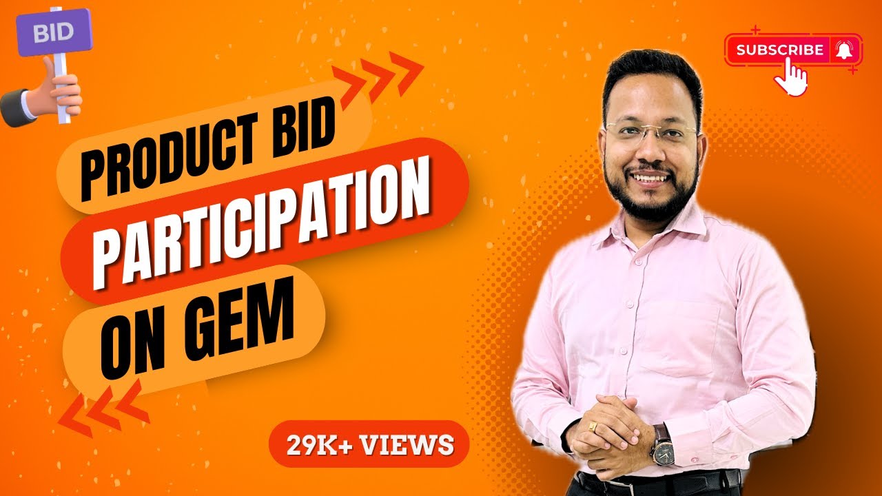 CLASS-8 | Product Bid Participation on GeM | GeM Bidding Process | Bidding on GeM | GeM Training