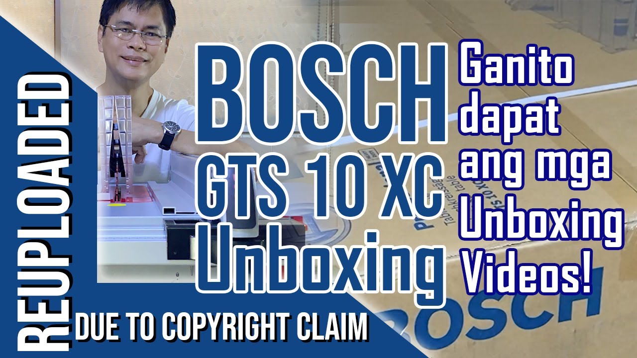 Bosch GTS 10 XC Unboxing Reuploaded