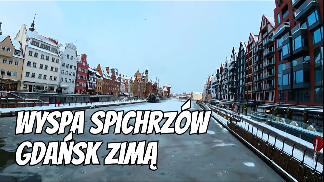 Зернохранилище зимой - Гданьск, Польша