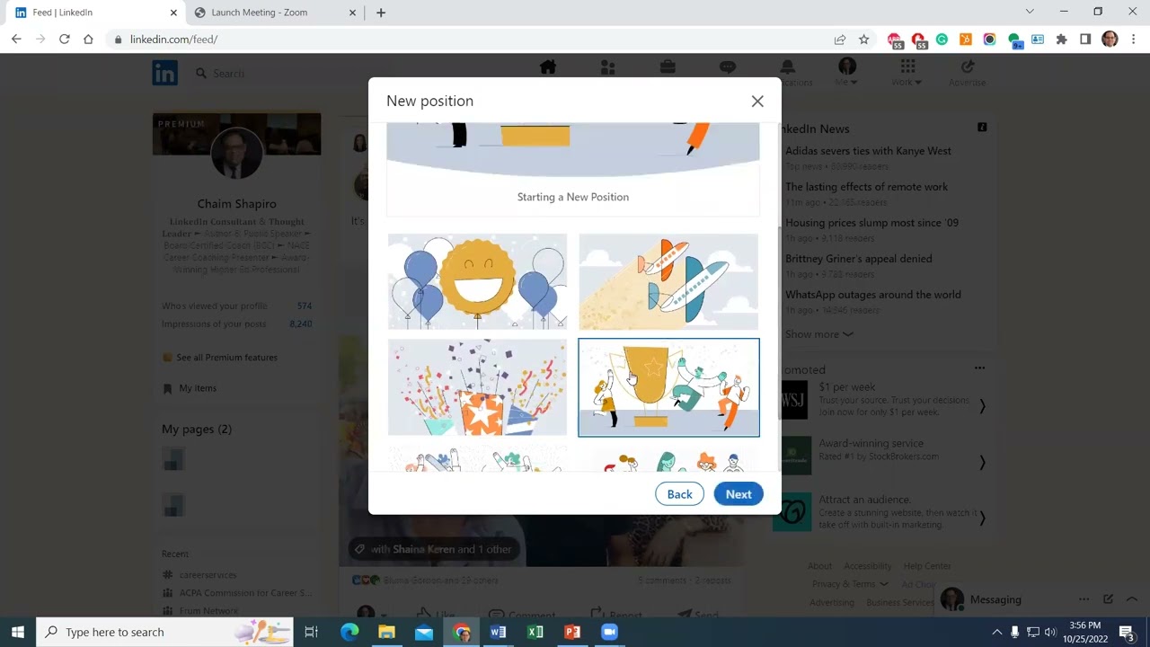 Опубликуйте новую вакансию с графикой на LinkedIn