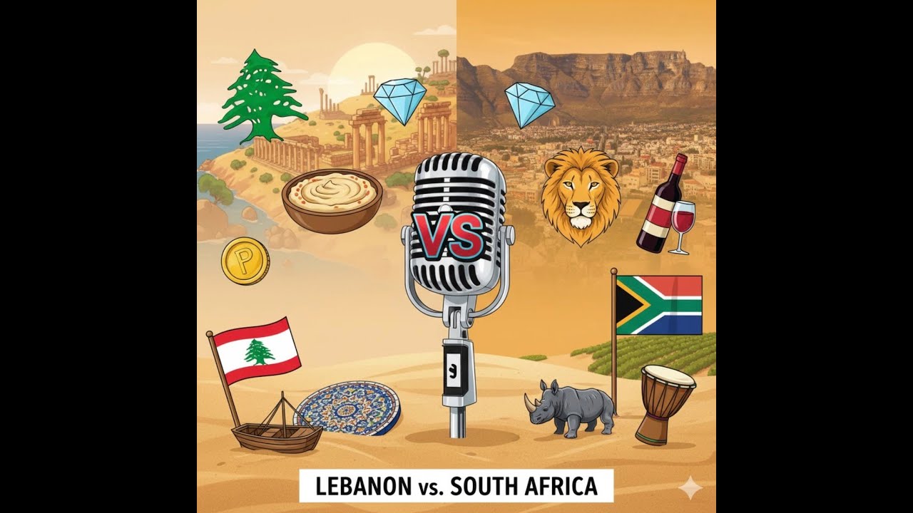 Lebanon vs. South Africa: The Levantine Crisis vs. The Rainbow Nation's Struggle