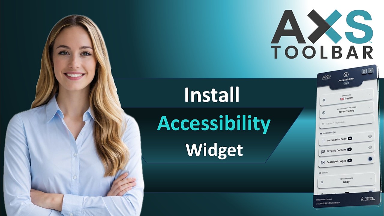 How to Install an Accessibility Widget in Minutes | AXS Toolbar Installation Guide