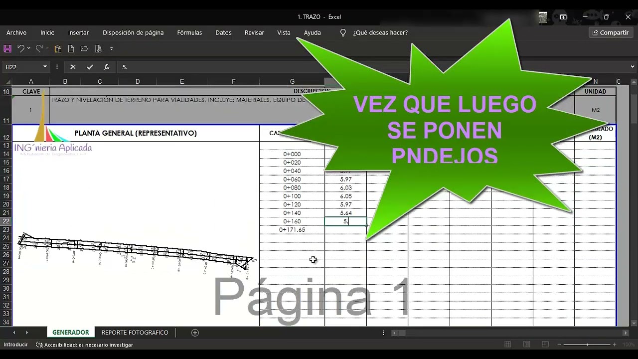 Estimación de vialidad o Carretera - Estimación 1 - Video #2 - mini curso
