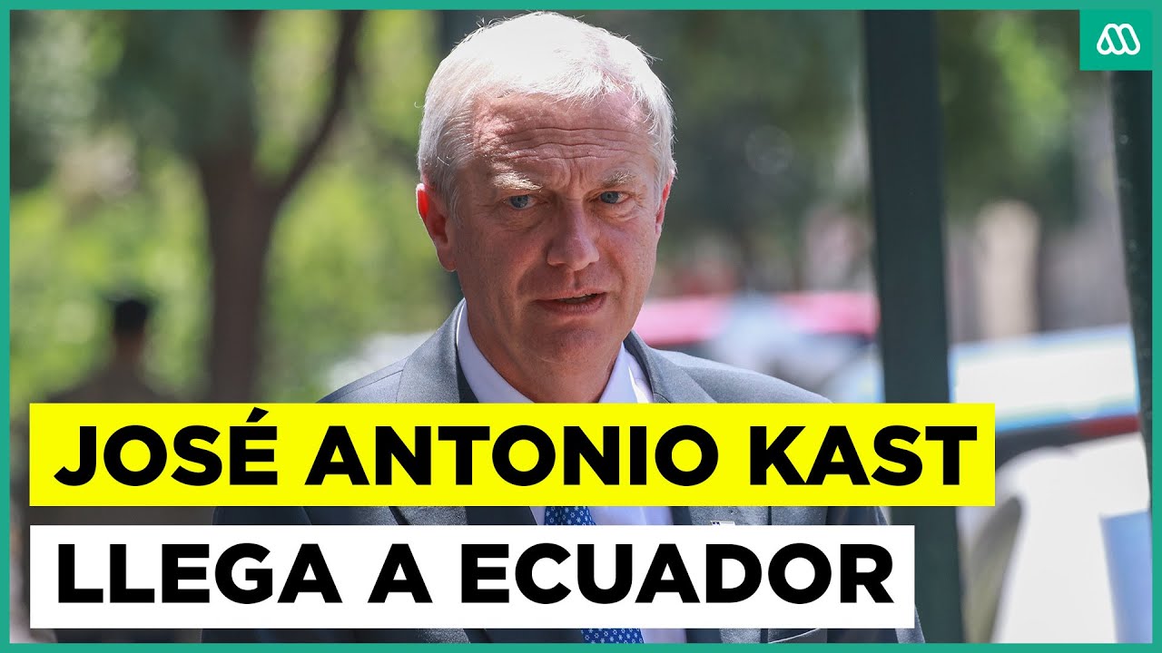 José Antonio Kast llegó a Ecuador para reunirse con Daniel Noboa