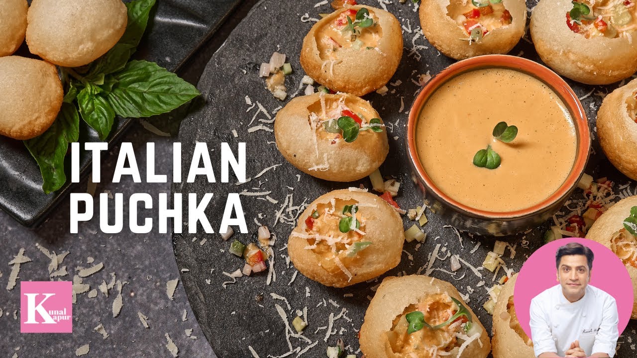 Pizza Bomb | Italian Style Pani Puri | Indian Street Food Recipe | Chef Kunal Kapur Party Recipes