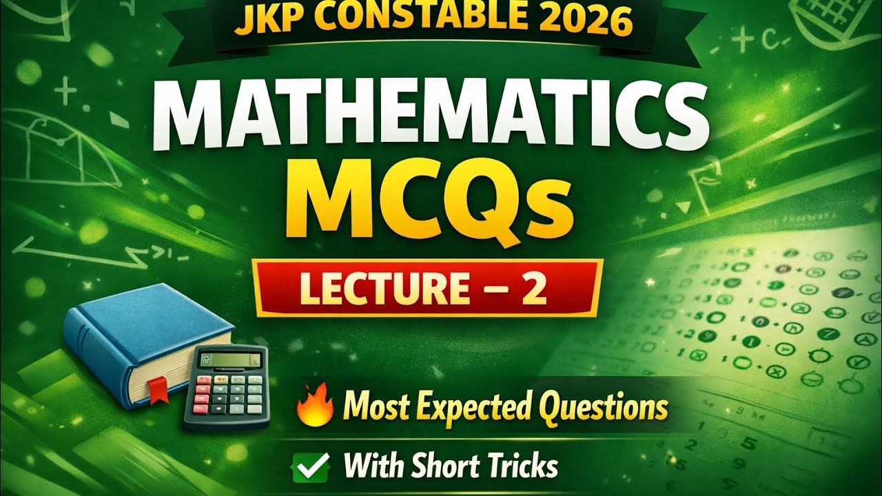 JKP CONSTABLE mcqs,,Lecture 2nd
