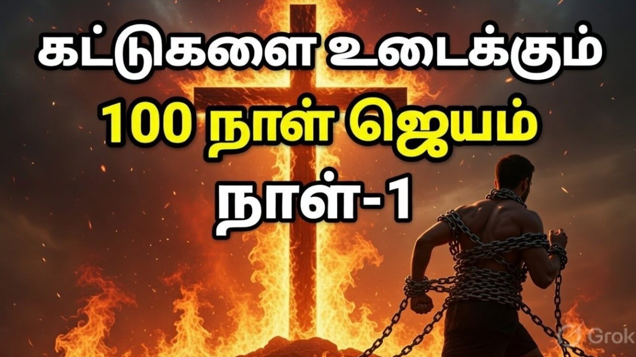 Day -1 ஆசிர்வாதத்திற்கான 100 நாள் ஜெபம் | தமிழ் கிறிஸ்டின் மெசேஜ் 