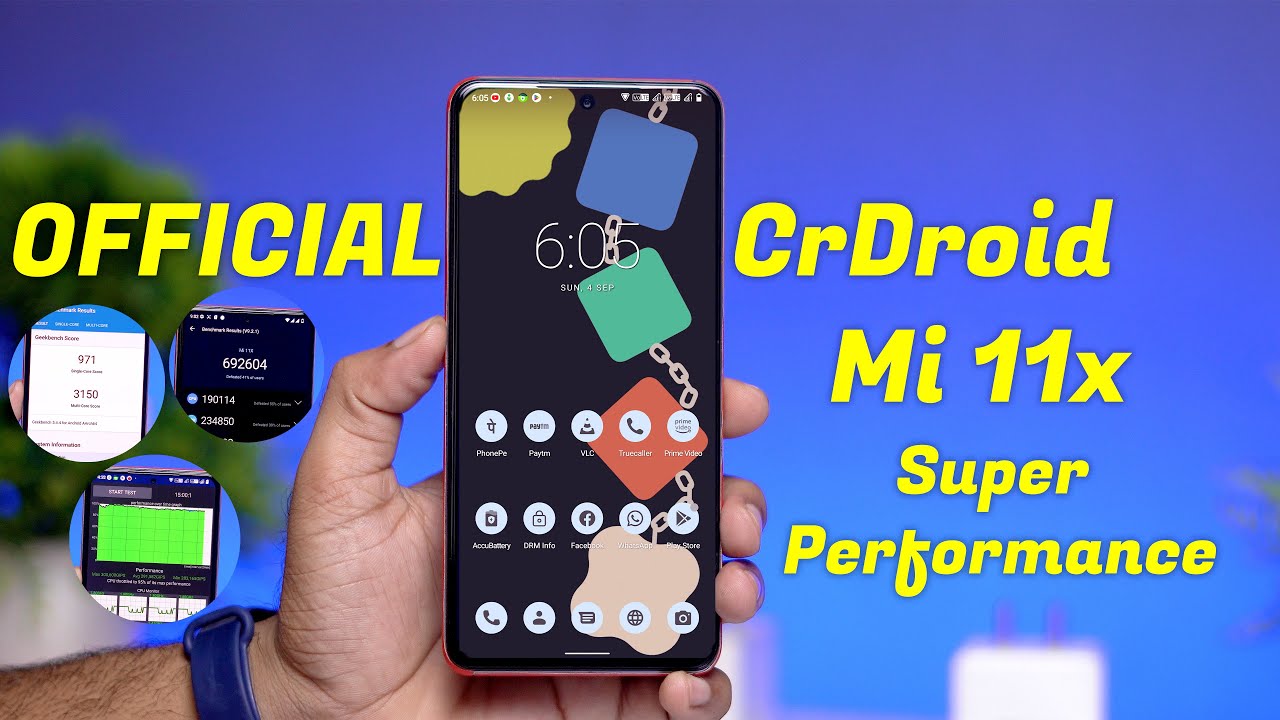 Must Try Official CrDroid 8.8 on Mi 11x, Beast Performance Results but.... | Crdroid Review