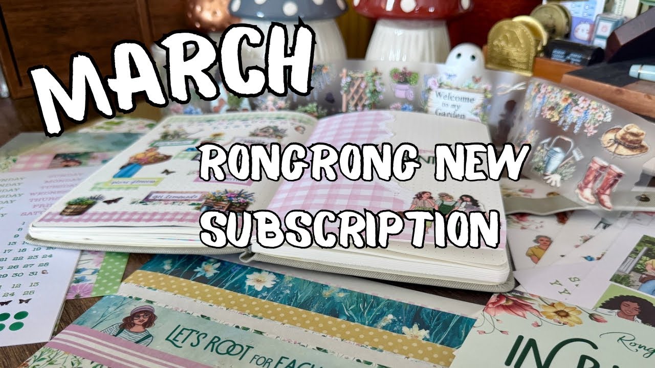 Распаковка со мной | Набор для подписки Rongrong на март