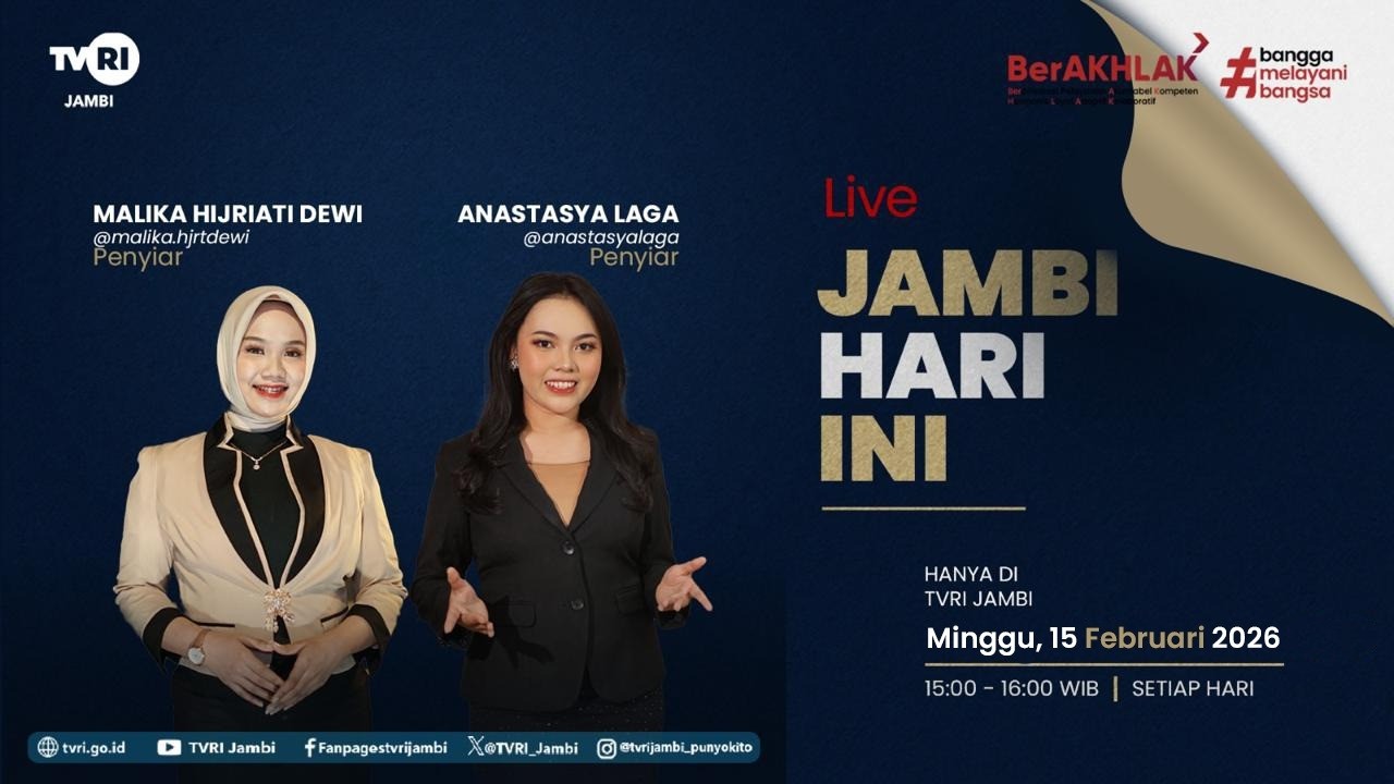 JAMBI HARI INI | Edisi 15 Februari 2026#jhi#News#WorldCup2026DiTVRI#TVRIJambi#MediaPemersatuBangsa