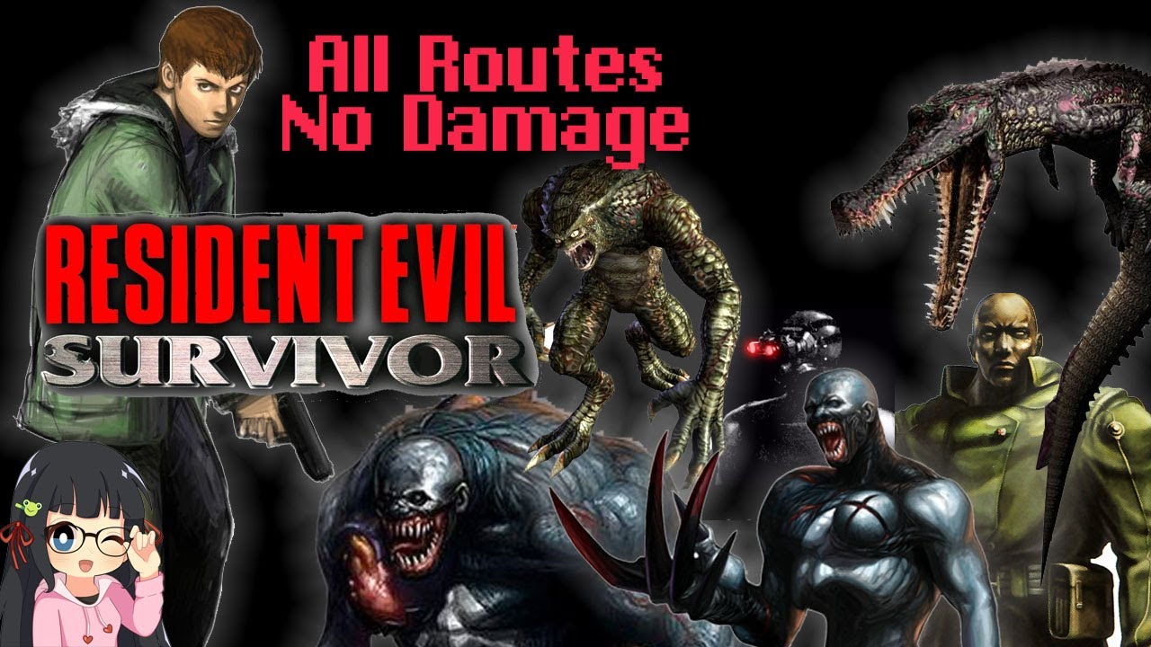 4K Resident Evil Survivor - No Damage + All Routes + All Guns Full Walkthrough
