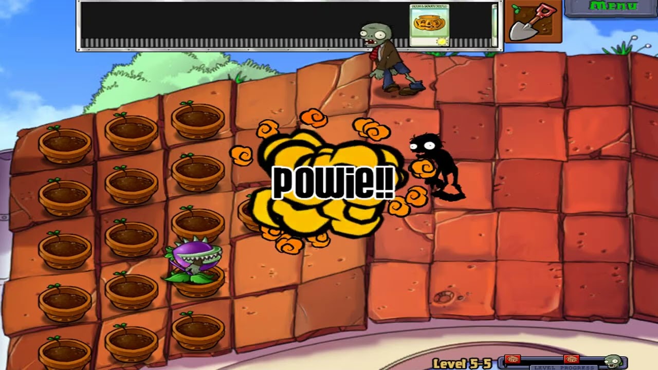 🍀Plants vs. Zombies_Level 5-5_Got GARLIC