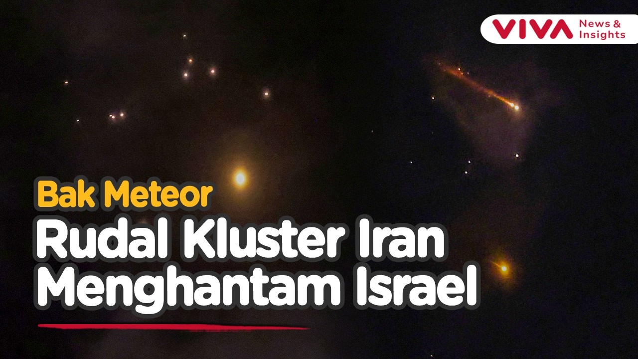 Iran Serang Tel Aviv dengan Rudal Kluster, Balasan Mematikan Dimulai
