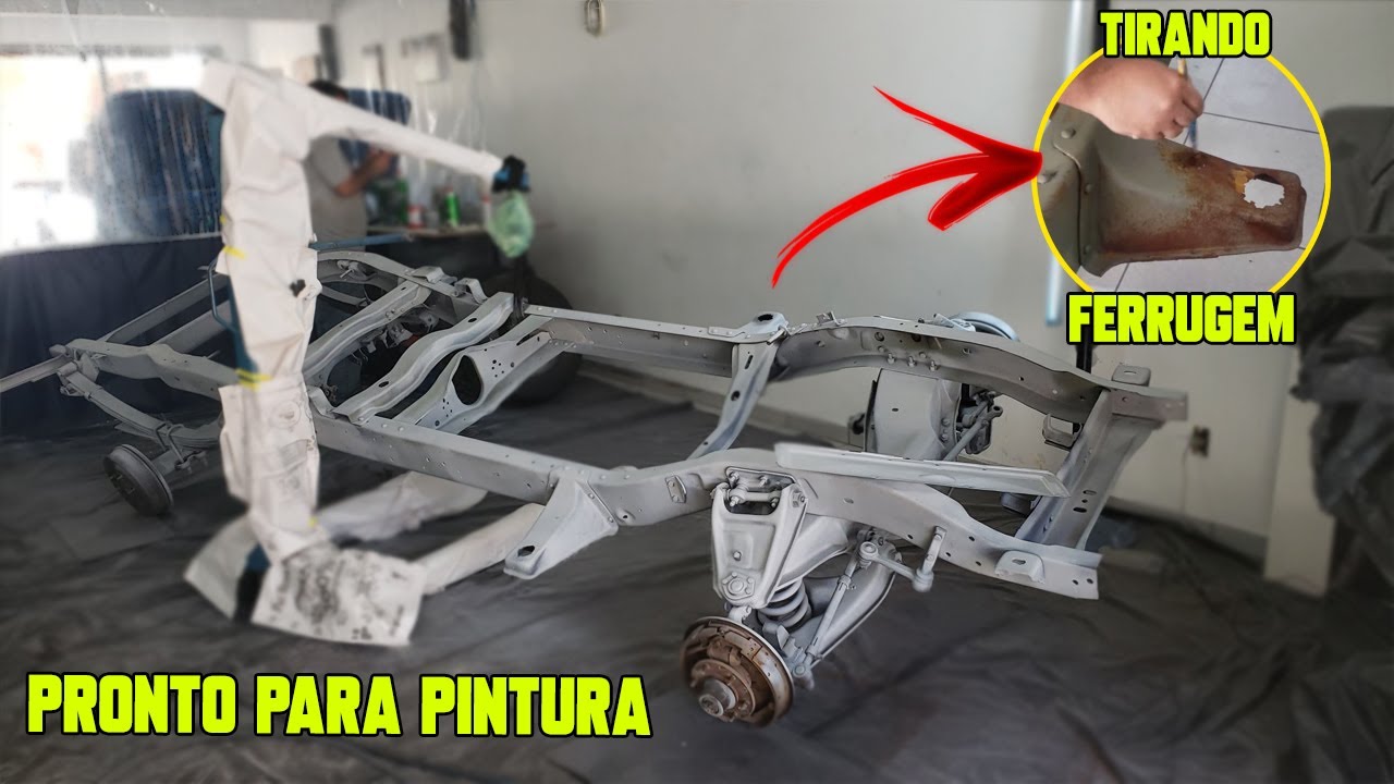 COMO REMOVER FERRUGEM | PREPARANDO CHASSI CHEVROLET C10 PARA PINTURA | SAGA DO ZERO AO SONHO #2