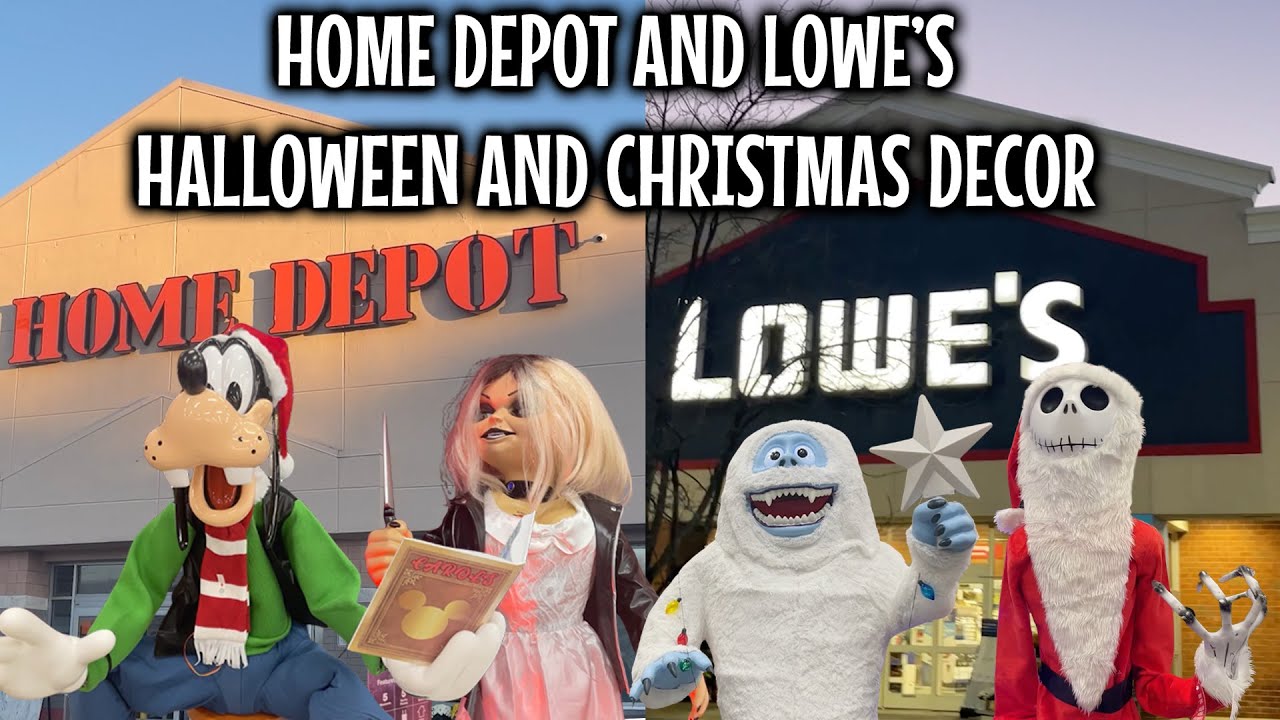 Рождественский декор от Home Depot и Lowe's 2025 | Аниматроника, надувные фигурки и многое другое