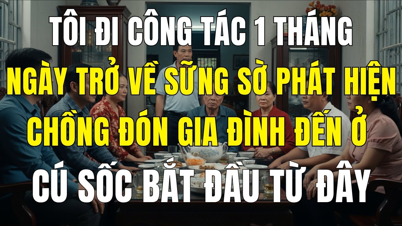 công tác một tháng, ngày trở về chồng đã đón cả gia đình anh ấy tới ở chung cú sốc bắt đầu từ đây