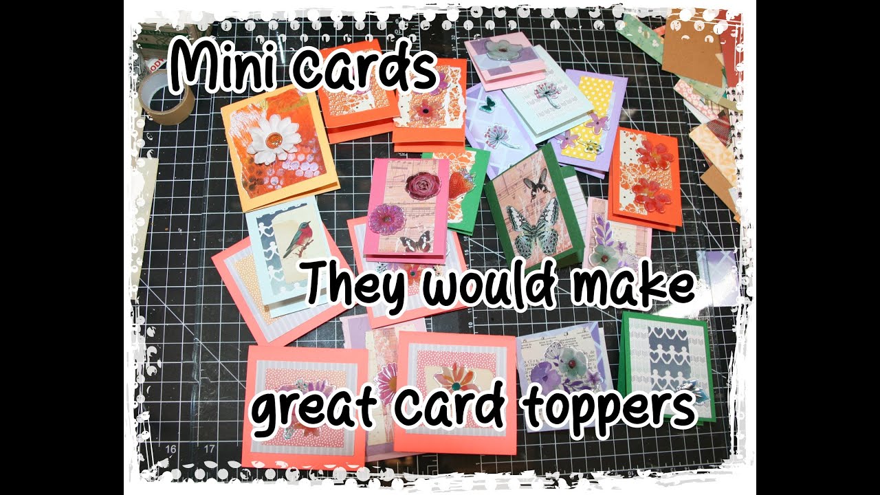 Making mini cards using your stash video 232