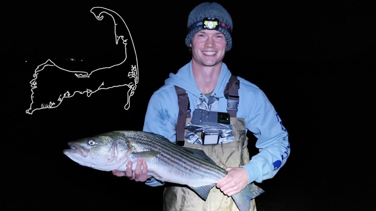 Cape Cod Surf Fishing For MONSTERS - First Saltwater Catch!