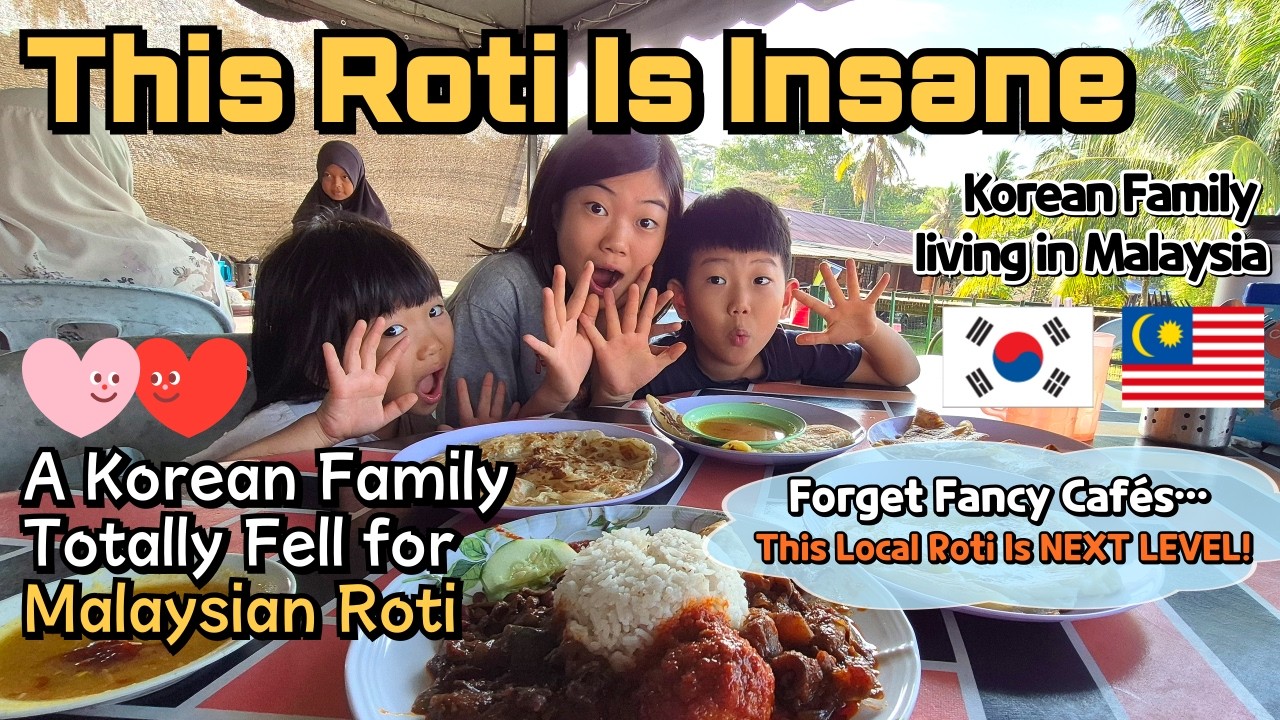 A Korean Family Totally Fell for Malaysian Roti, One Bite and We Were Hooked… Roti Cheese is Insane