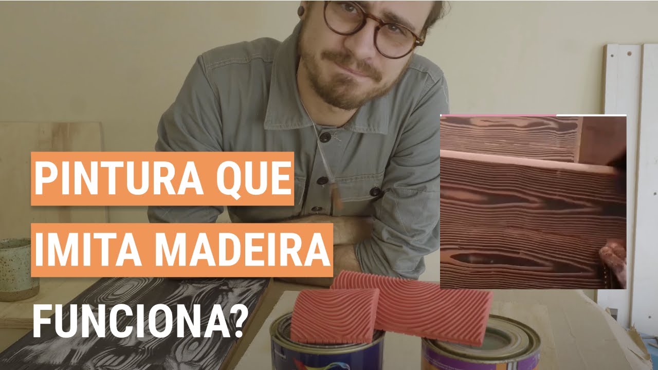 Testei pintura que imita MADEIRA com PAD | ALE | De Apê Novo