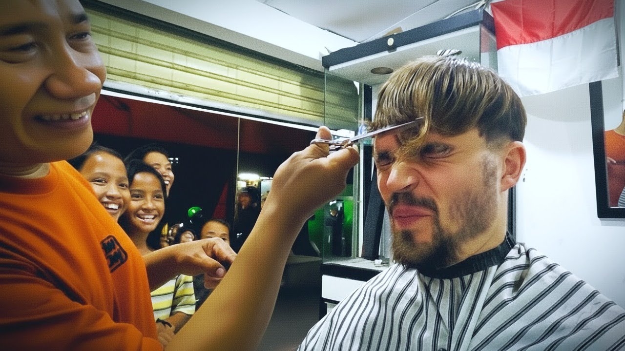 What Happens When I Visit a Local Barbershop in Indonesia? 🇮🇩