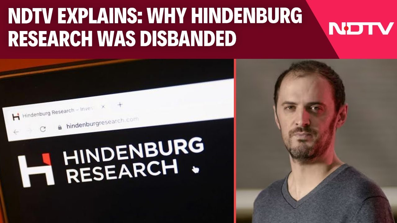 Hindenburg Research | NDTV Explains: Why Hindenburg Research Was Disbanded