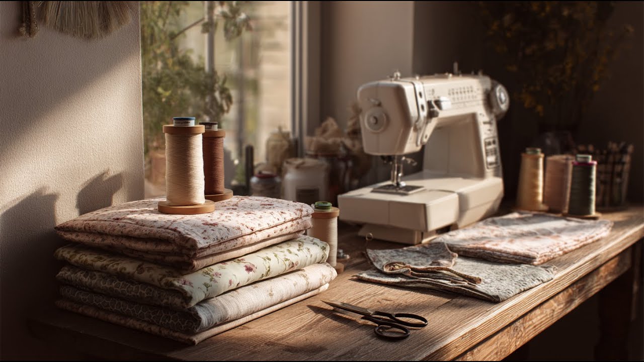 Machine Sewing Music 🧵 Steady Instrumental Background for Sewing & Craft Focus (Calm & Productive)