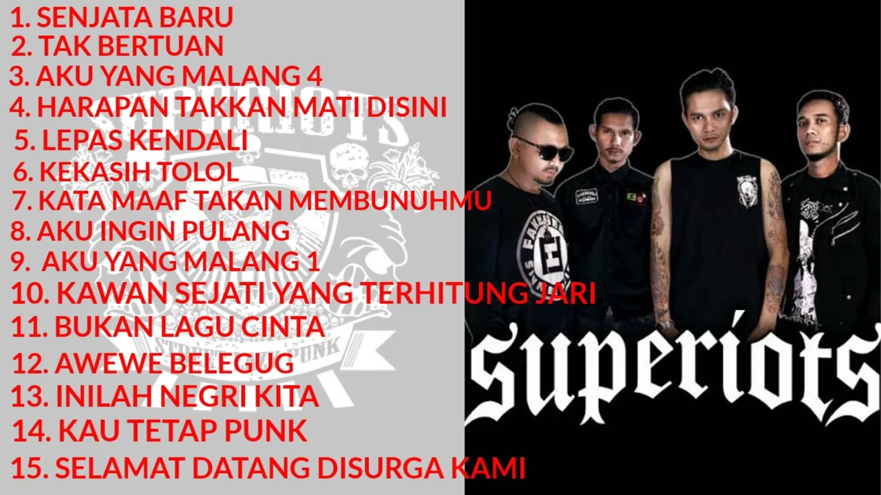 Lagu Punk Rock Indonesia Terbaik 🔥 Superiots Full Album Nostalgia 2000an