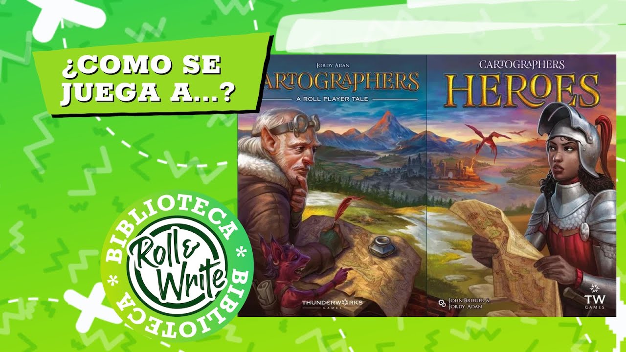 Como se Juega a Cartógrafos Heroes en castellano (Juego de Mesa Flip & Write)