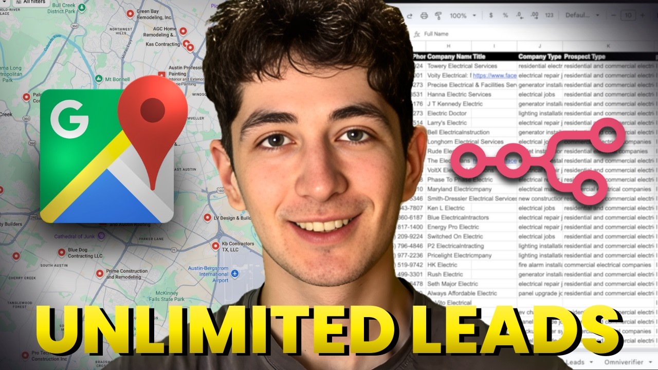 how I scrape leads from google maps for free