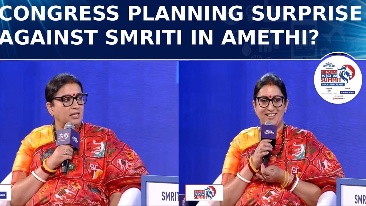 Union Minister Smriti Irani Claims Congress Scared Of Announcing Candidate From Amethi & Raebareli