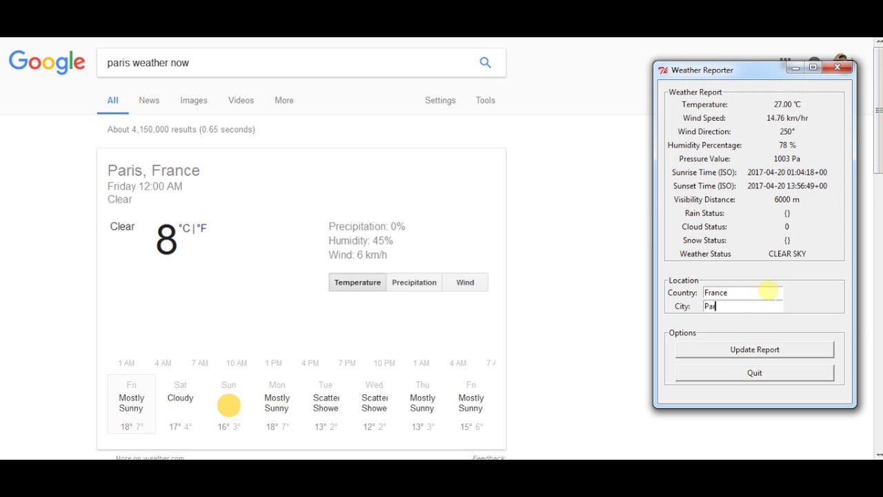 Python-based Weather Reporter/Forecast
