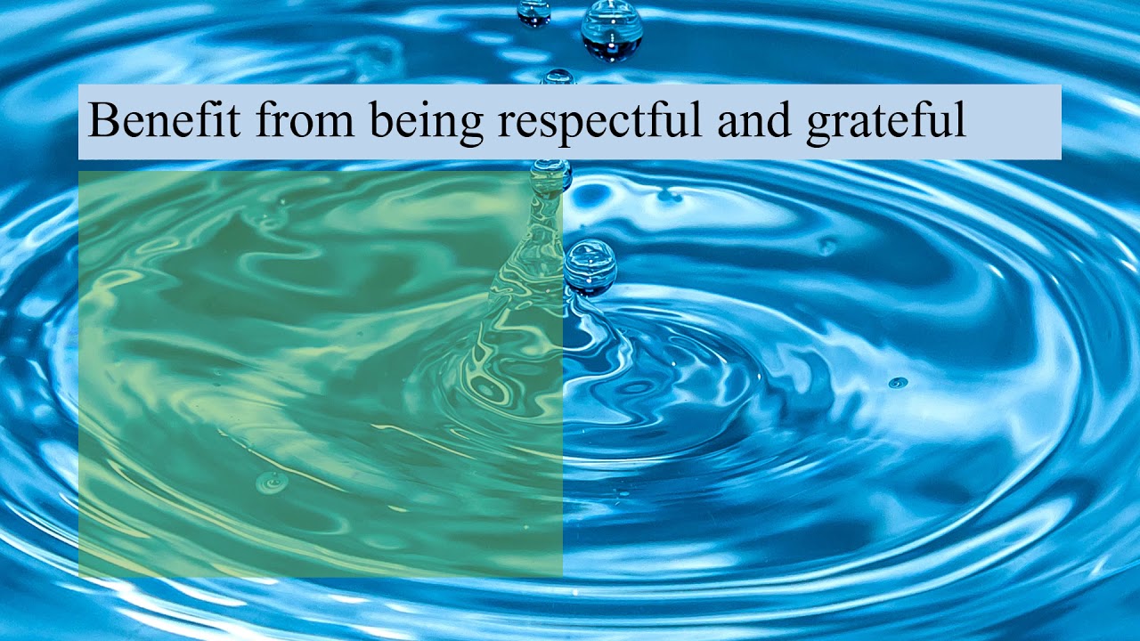 How respect and gratitude make you a better person