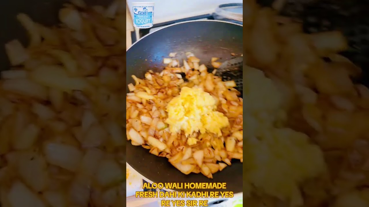 ALOO WALI HOMEMADE FRESH DAHI KI KADHI RE YES RE YES SIR RE #viral #viralvideo #tiktok #viraltiktok 