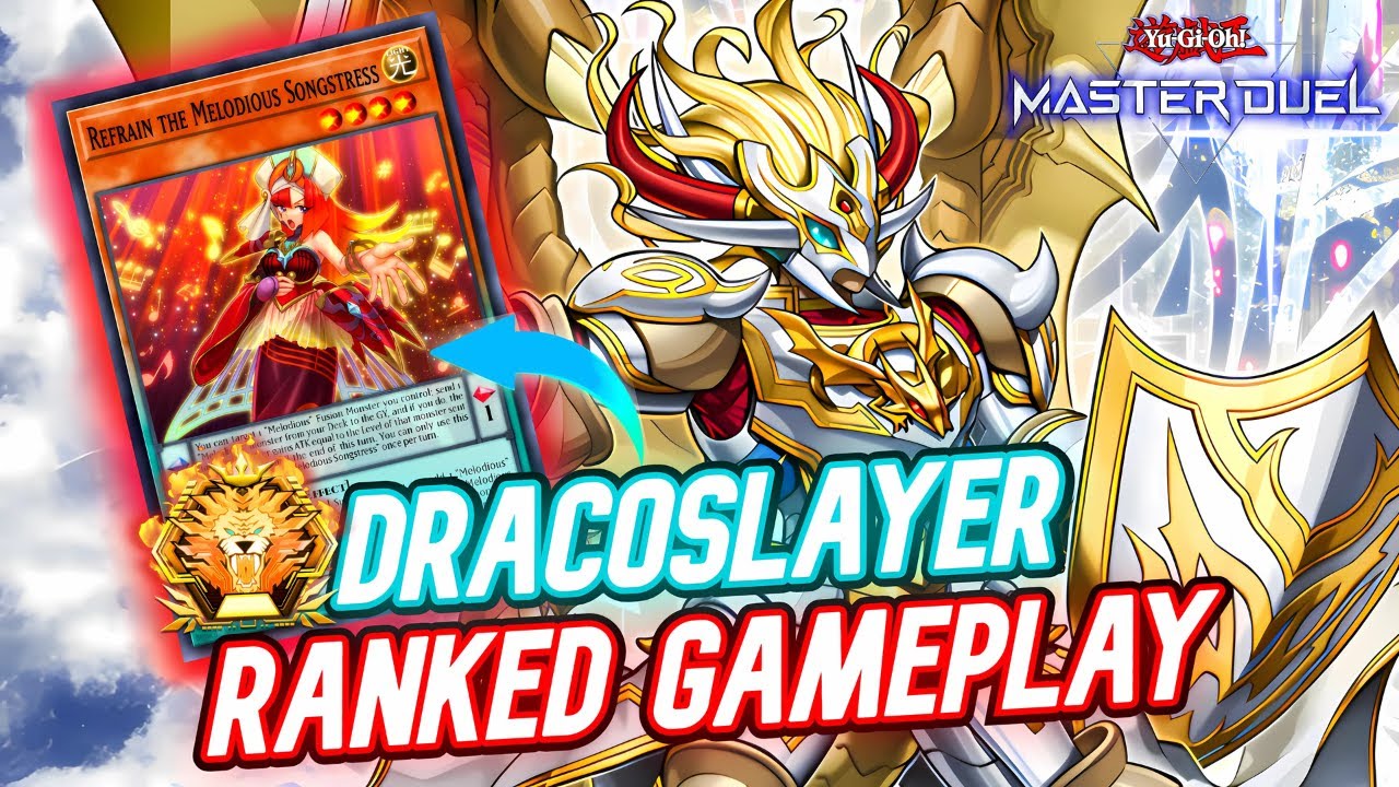 DRACOSLAYER Gameplay: Melodious Engine In Master Rank! [Yu-Gi-Oh! Master Duel]