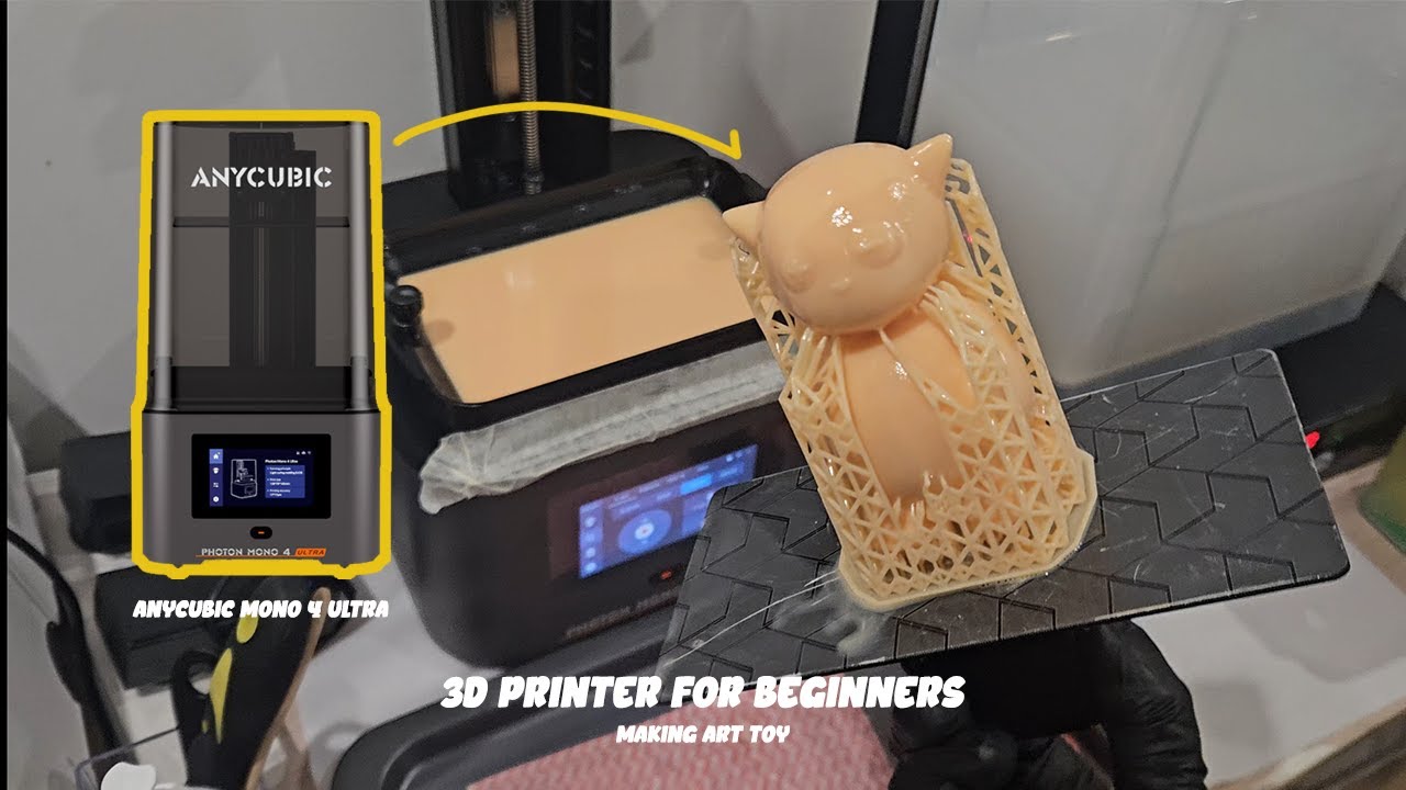 3D Printing an Art Toy with Ultra Detail | Anycubic Mono 4 Ultra Test