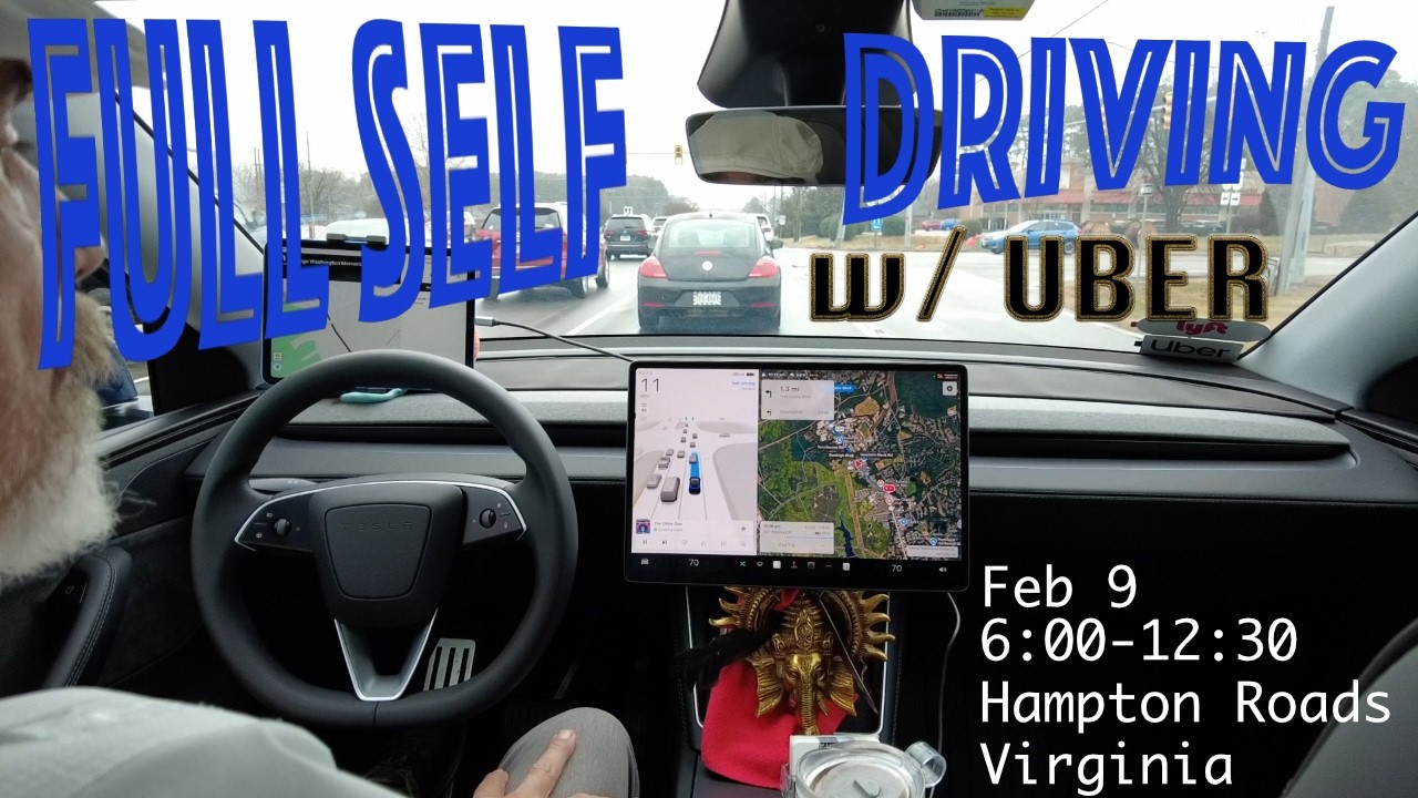 6 AM Tesla Taxi Run to the Shipyard. 6 hours with Uber